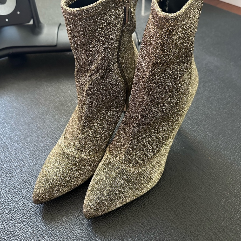 Sam Edelman Glittering Gold Heeled Boots